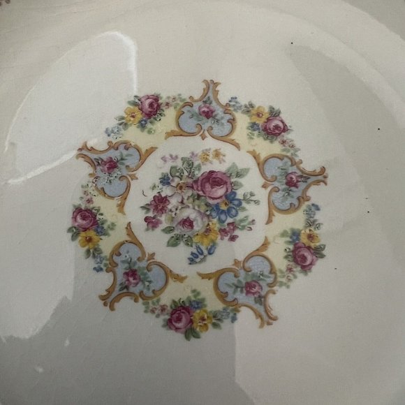 Vintage Parisian Center Coupe Bowl Set Of 2 Warranted 22 K Gold USA 8” Diameter - Picture 4 of 11